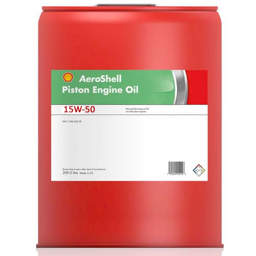 Aeroshell Piston Engine Oil 15W-50 - 1 x 55 Gallon Drum - AUD 47.62 per Gallon